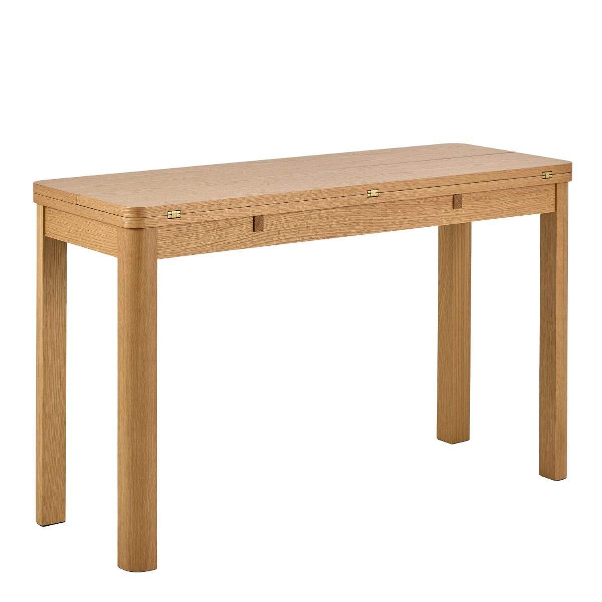 SOUTHA Extendable Rectangular dining table in Matt Oak 45/90 x 120 cm - Rosalind Collection