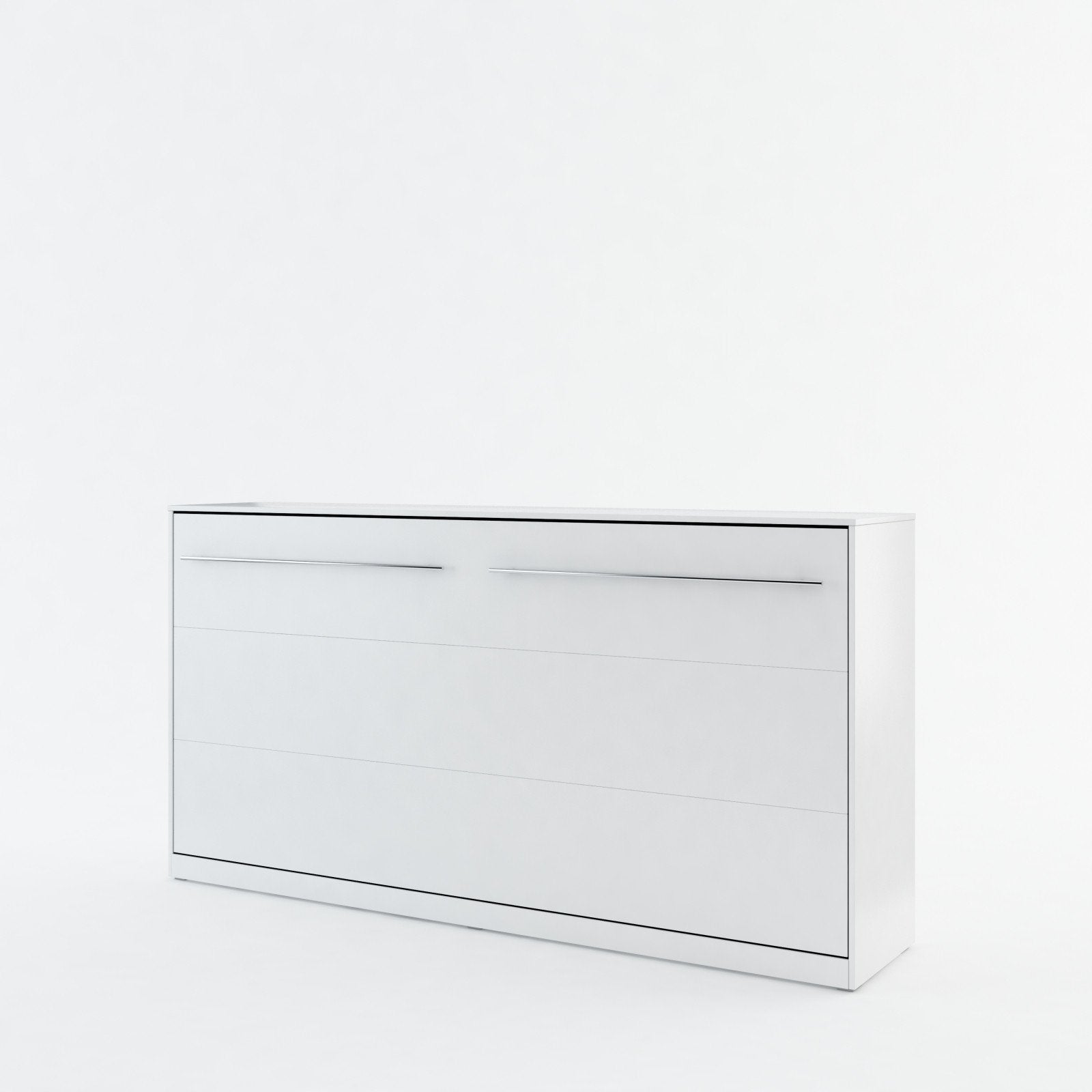 Classic Design Horizontal Wall Bed 90cm - White Matt - Art Nest
