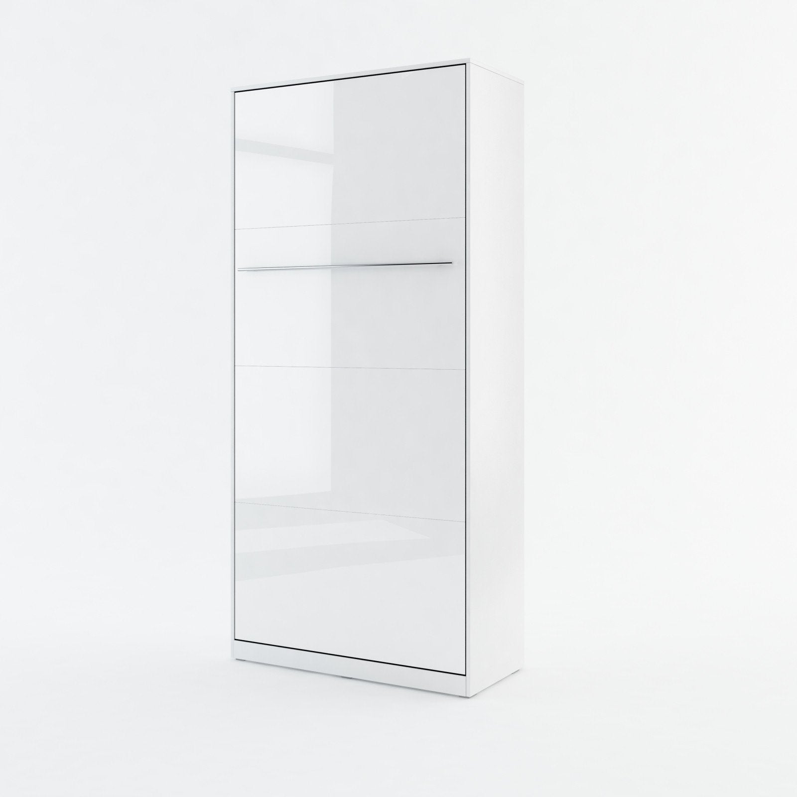 ArtNest Vertical Wall Bed 90cm - White Gloss - Art Nest