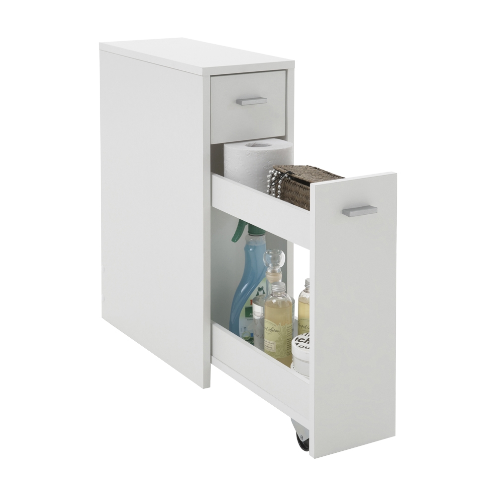 Denia Slim 1-Door 1-Drawer Bathroom Storage Cabinet - Wimex Distribution