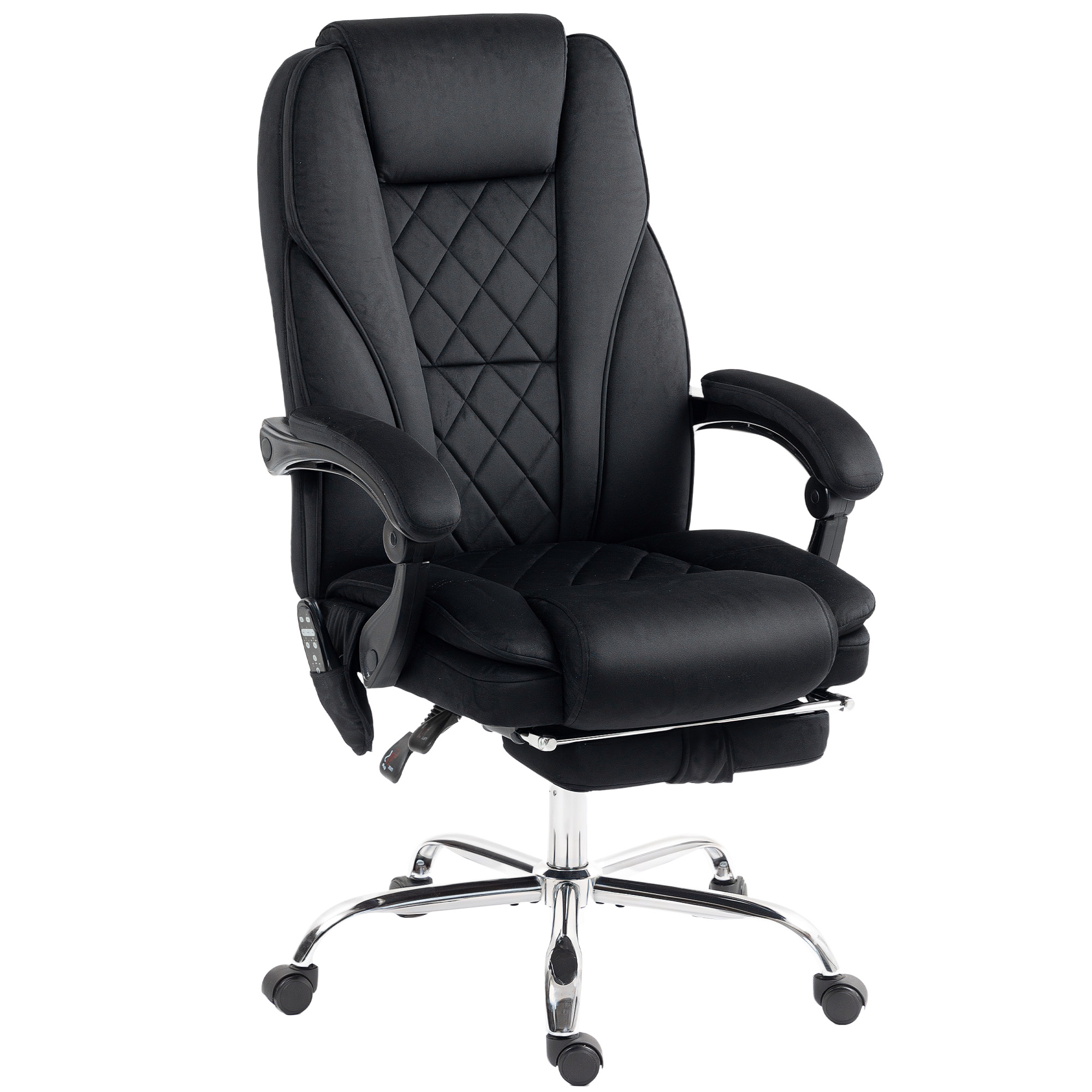 VONSETTA Massage Office Chair Heated Reclining Computer Chair Black - Life Essentials