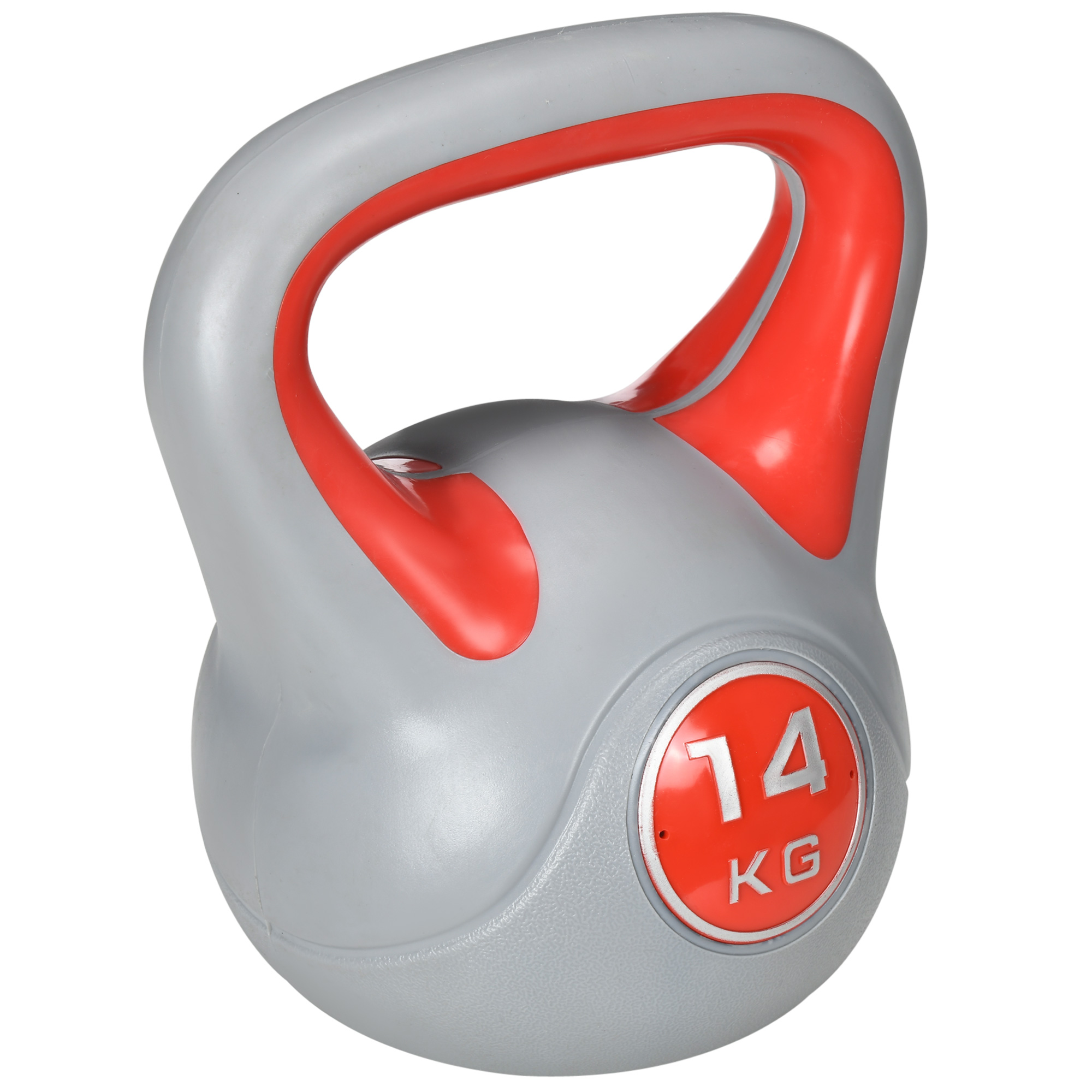 SPORTEDGE Kettlebell Kettle Bells with Handle Red and Grey - Life Essentials