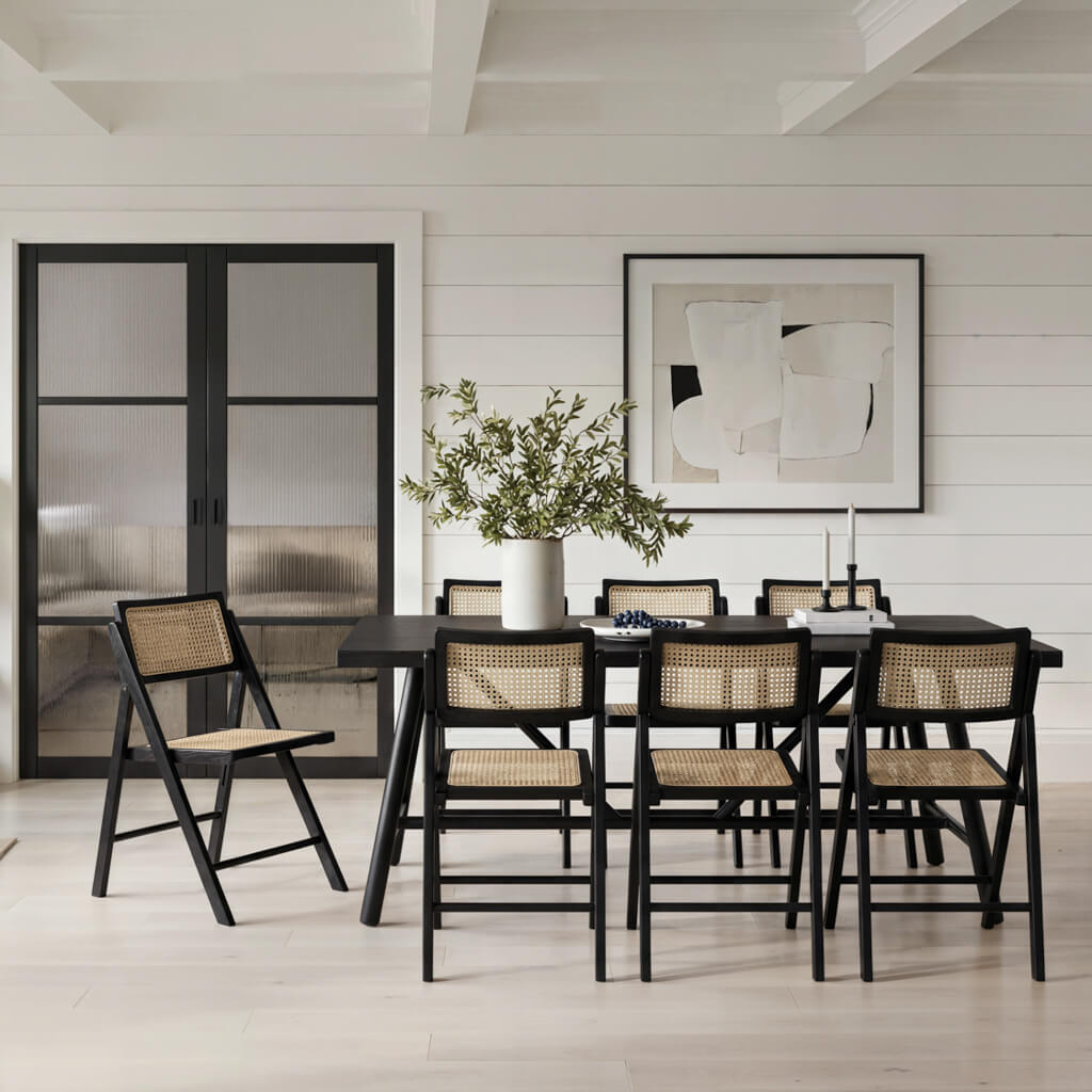 ASHBOURNE Wooden Dining Chair - Black - Leeds Plywood