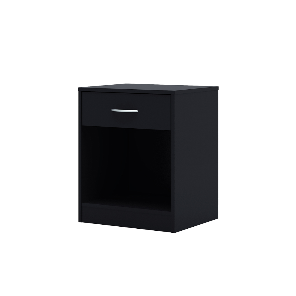DIOR Bedside Cabinet - Black - Leeds Plywood