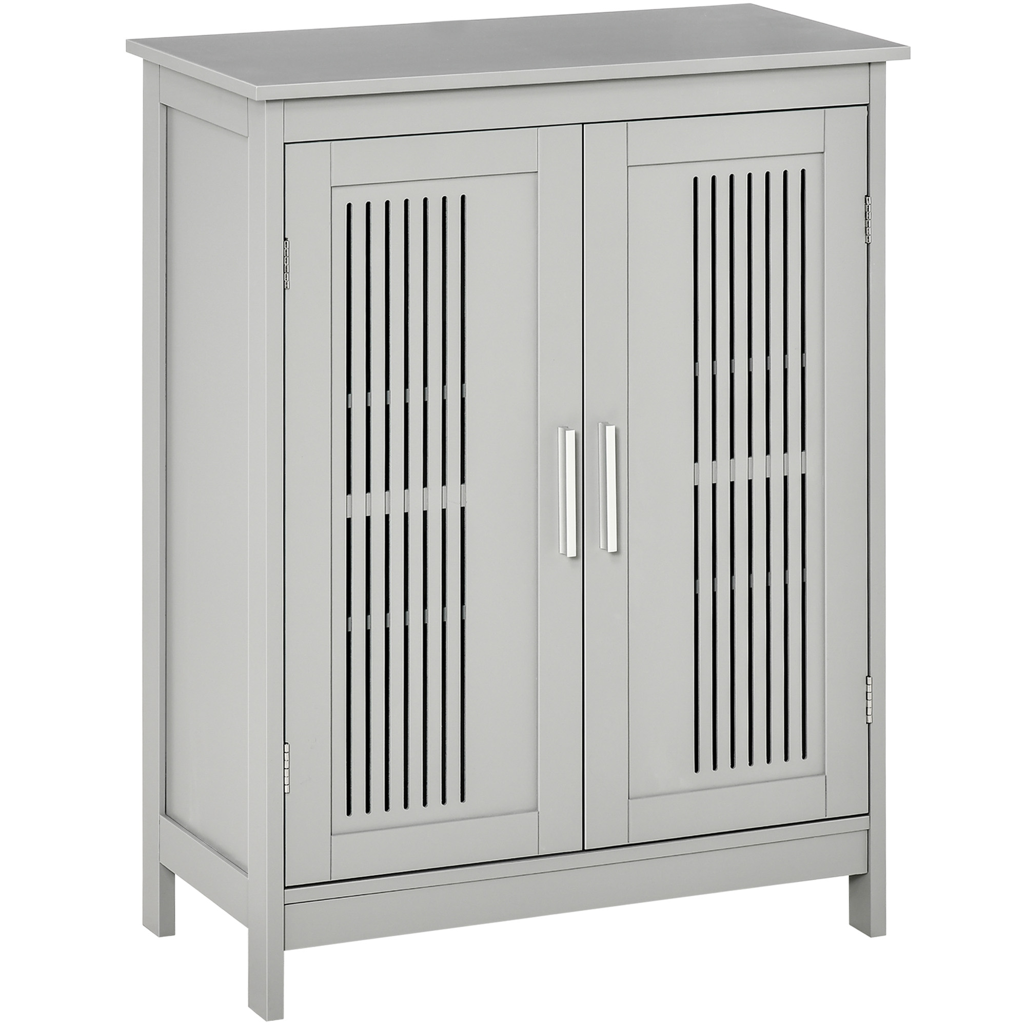 KANSAS Modern Bathroom Floor Cabinet Grey - Life Essentials