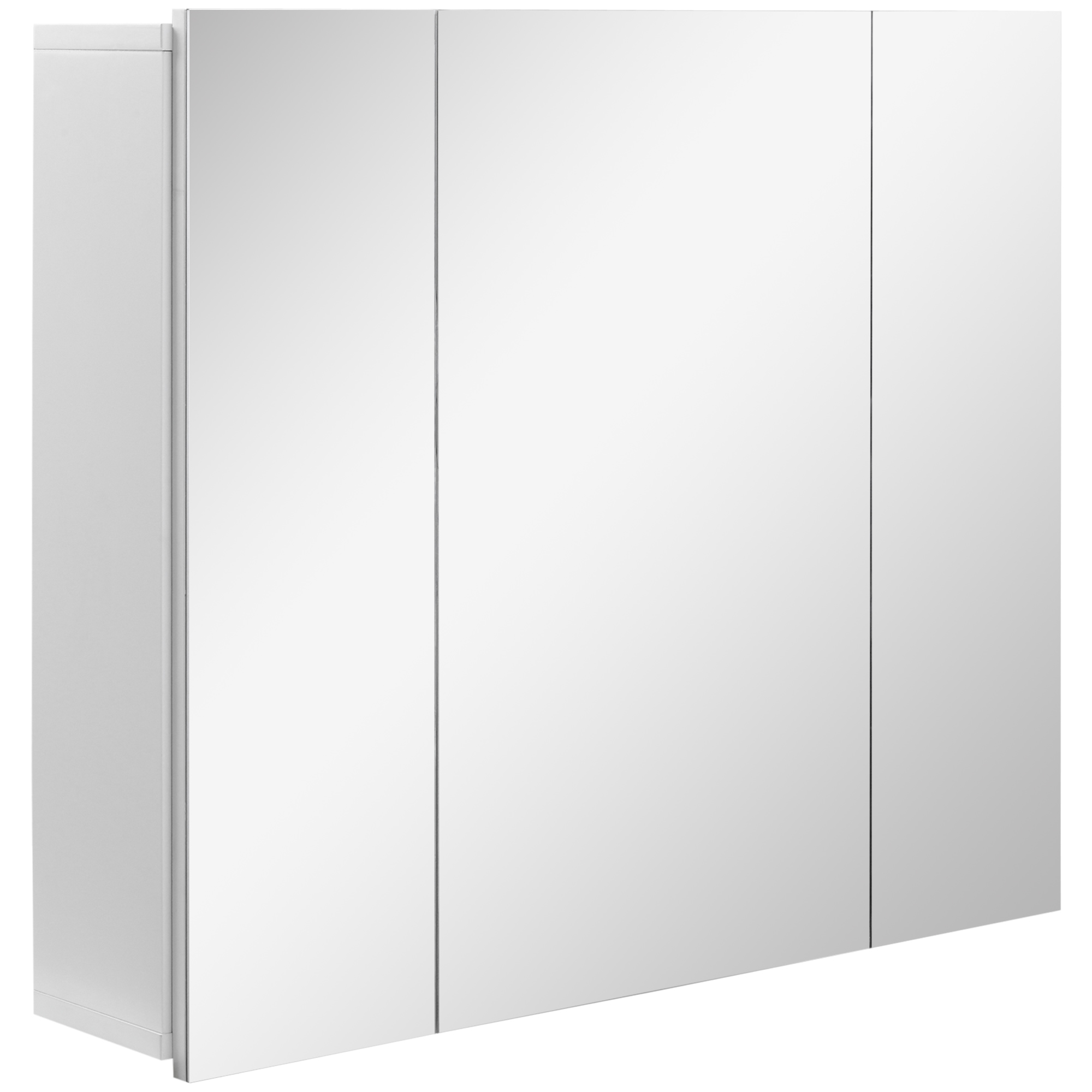 KANSAS Wall Mounted Mirror Cabinet White - Life Essentials