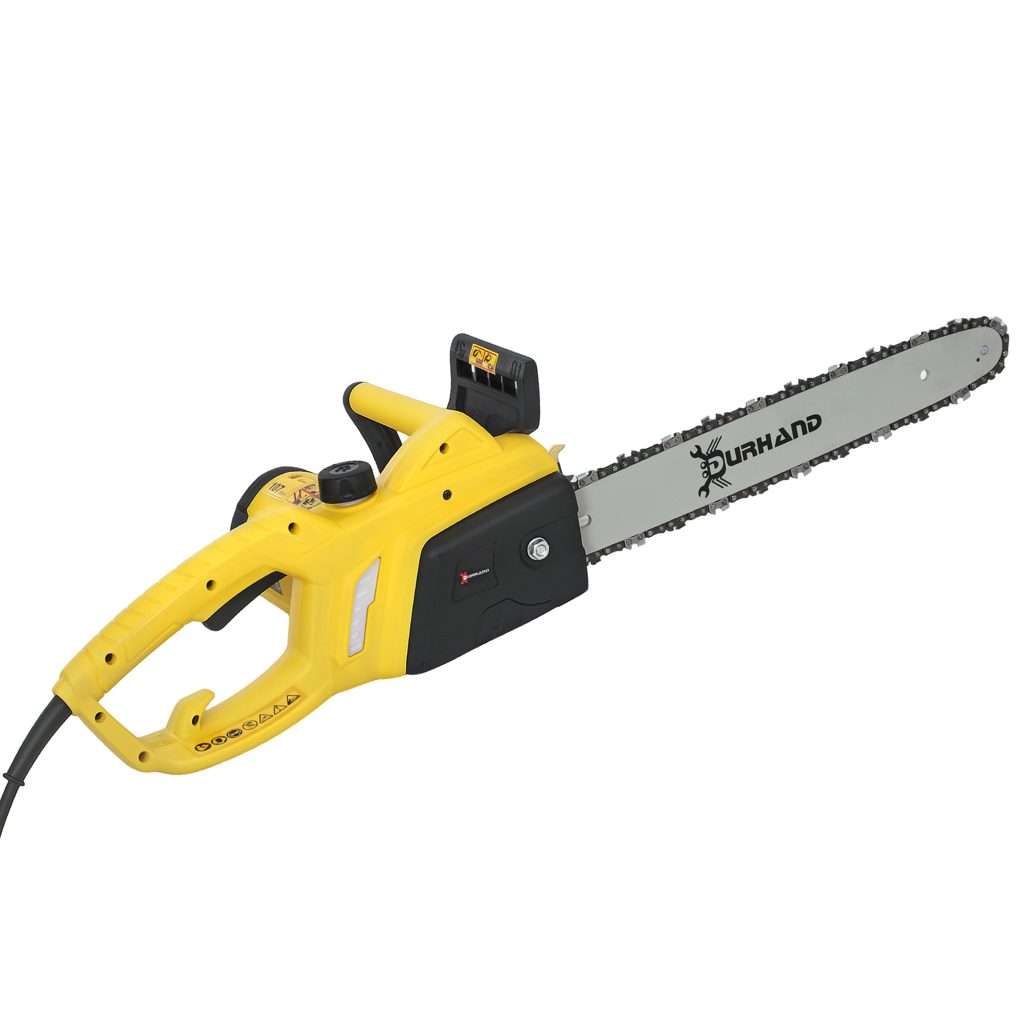 DURWELL Aluminium Chainsaw with Double Brake Protection Yellow - Life Essentials