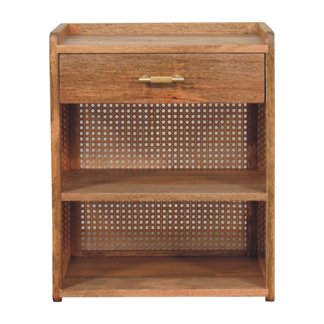 GENOVA T-Bar Open Bedside, Ready Assembled - Beasley & Sons
