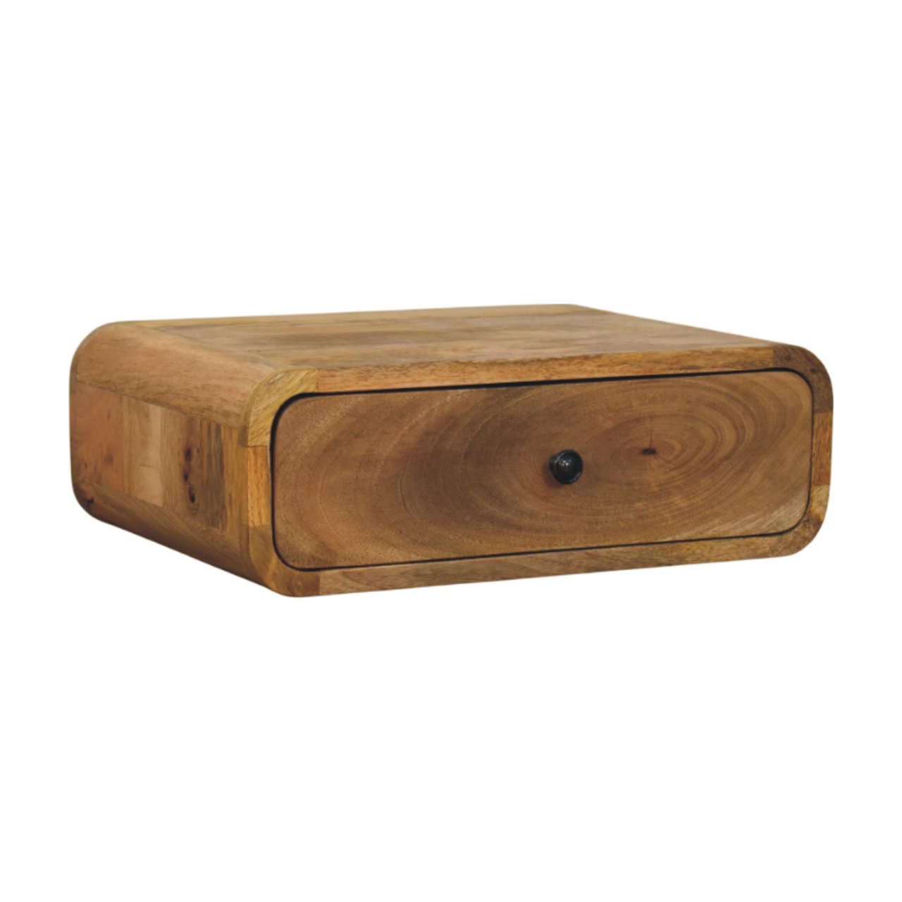 RAGUSA Wall-Mounted Oak-ish 1 Drawer Nightstand - Beasley & Sons