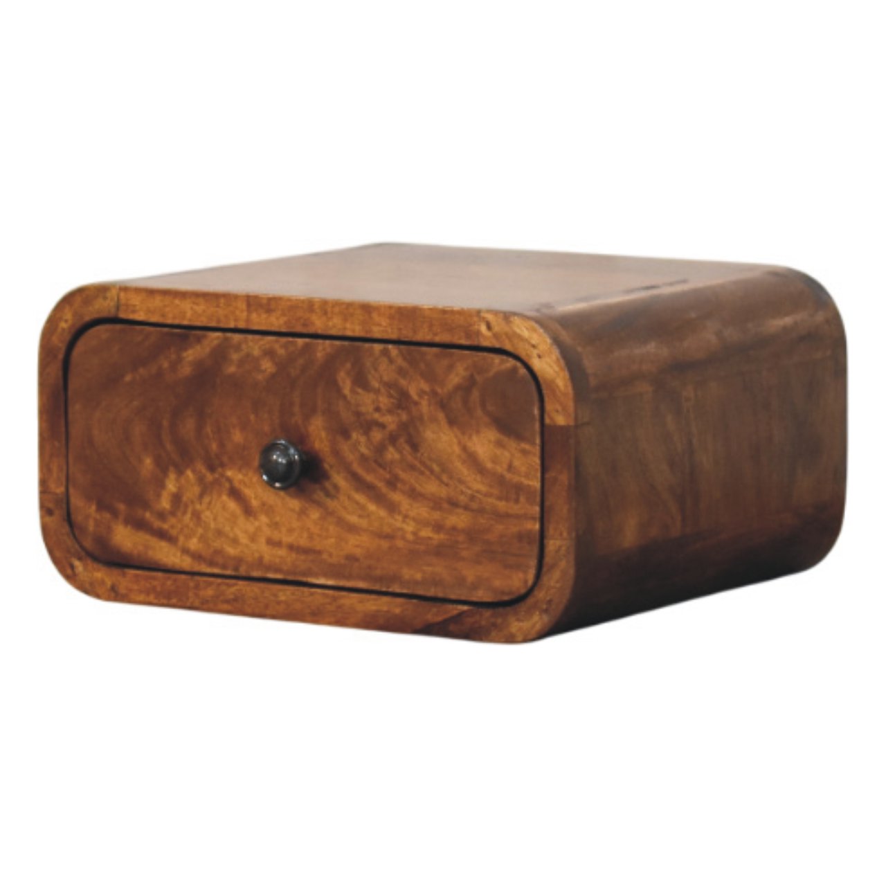 RAGUSA Mini Wall-Mounted Chestnut 1 Drawer Nightstand - Beasley & Sons