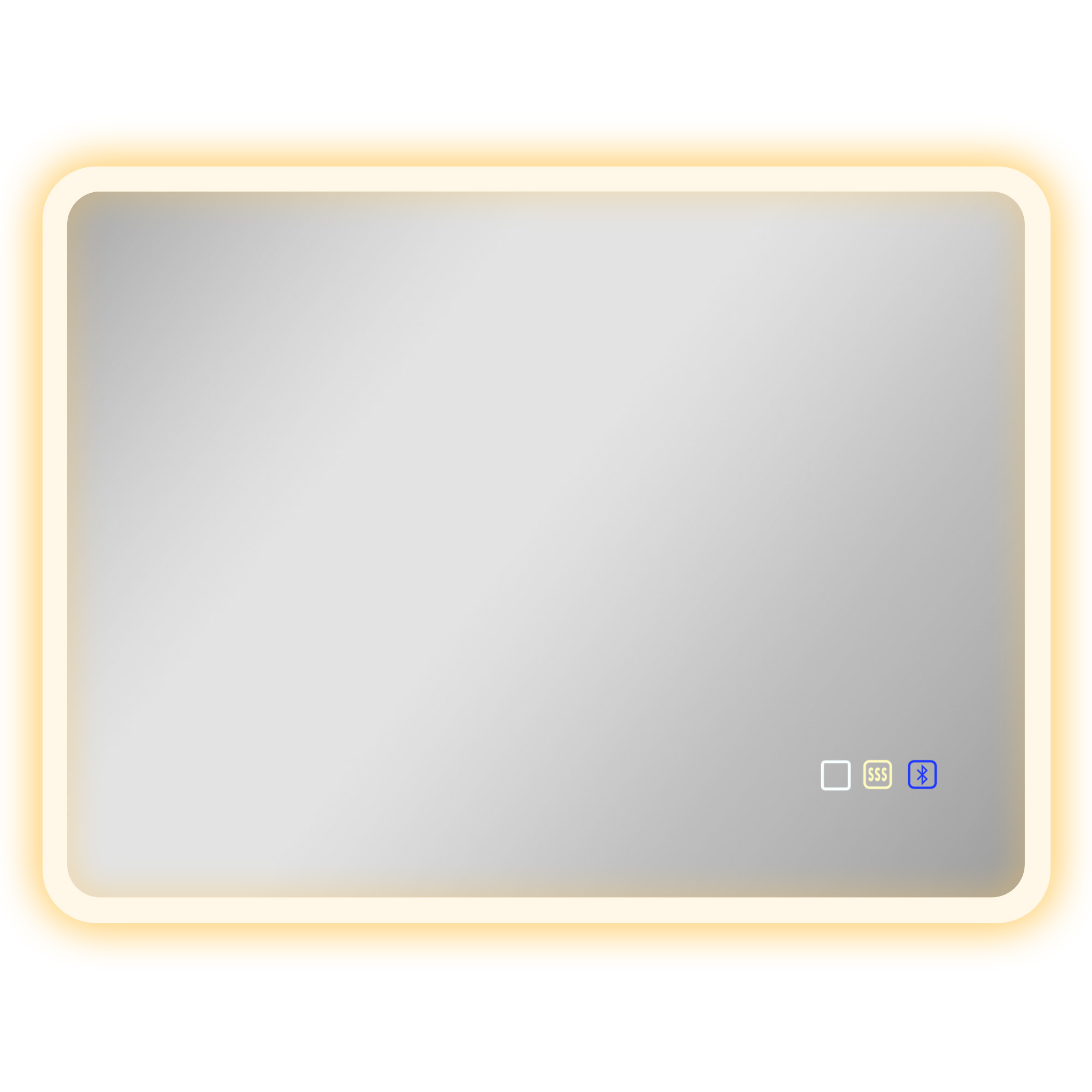 HERON 60 x 80 cm Backlit Illuminated Bathroom Mirror Silver Tone - Life Essentials