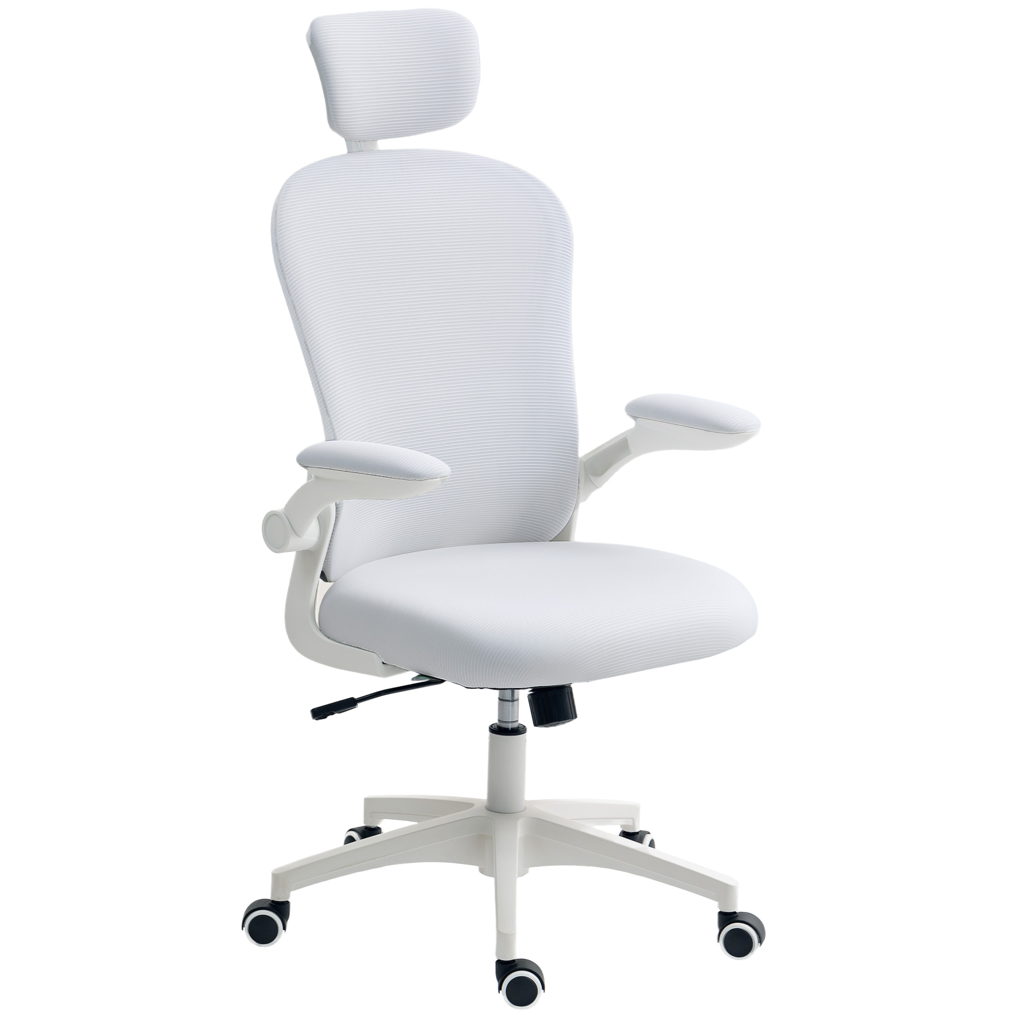 VONSETTA Multi Adjustable Office Chair with Lumbar Support White - Life Essentials