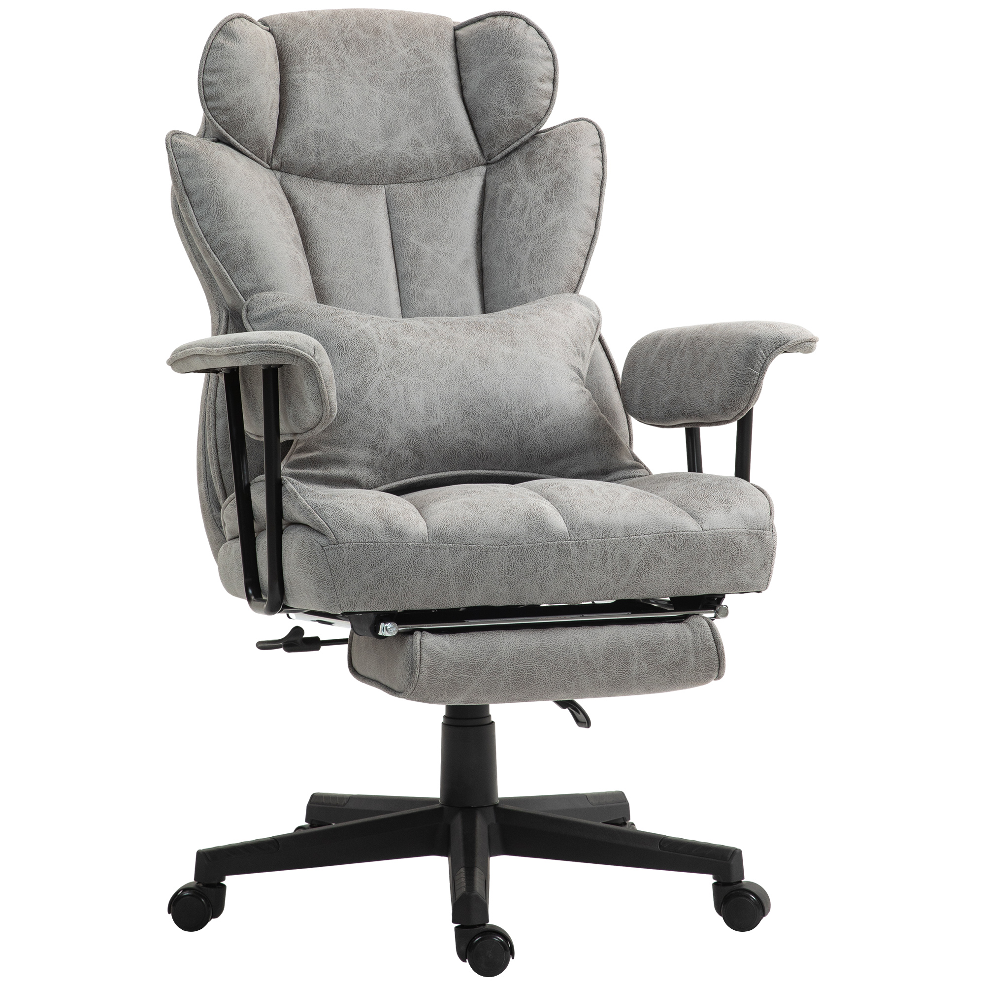 HERON Executive Office Chair Ergonomic Desk Chair Grey - Life Essentials