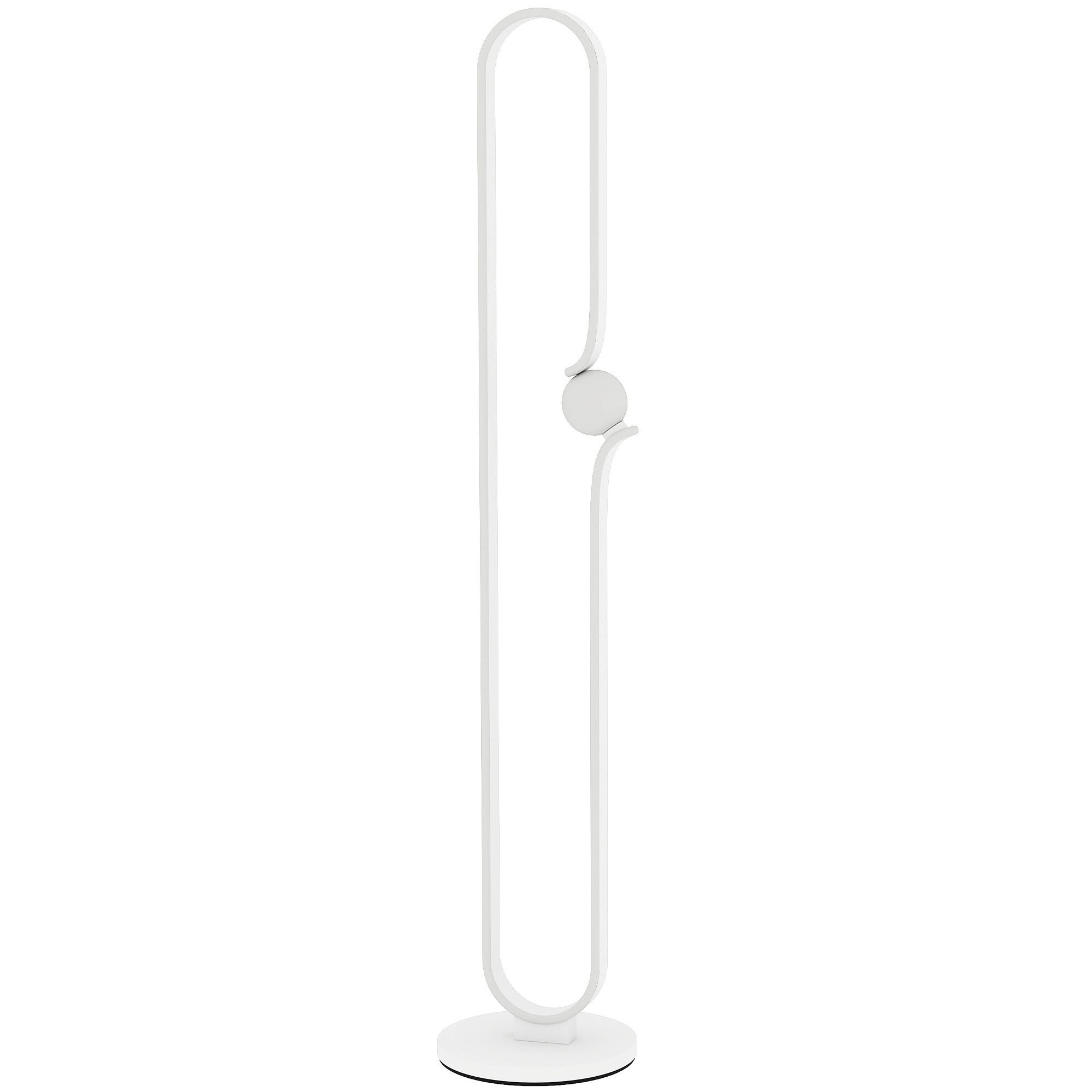 HERON LED Floor Lamp Dimmable Floor Standing Lamp White - Life Essentials