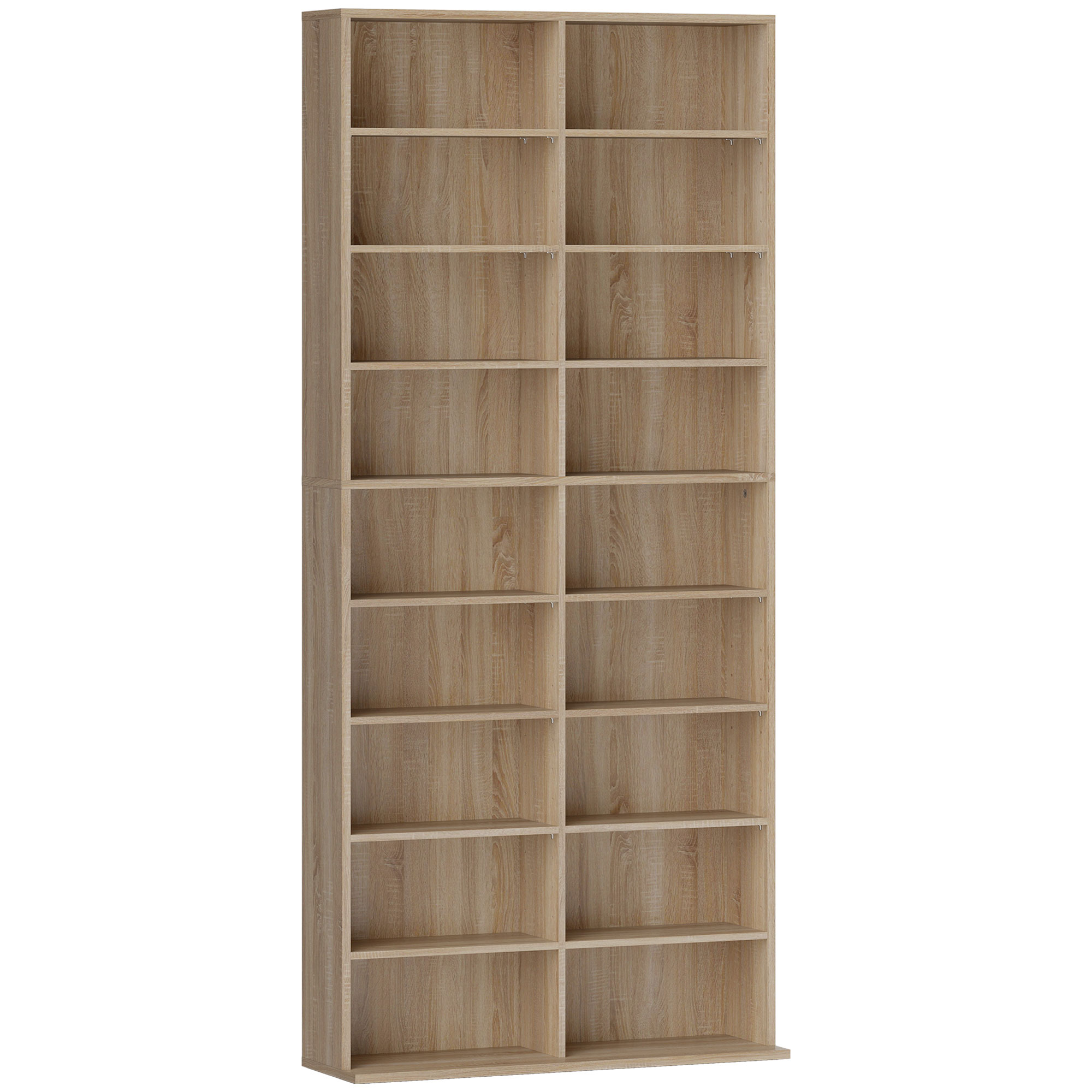 HERON 640 CD Storage Tower Nature Wood Finish - Life Essentials