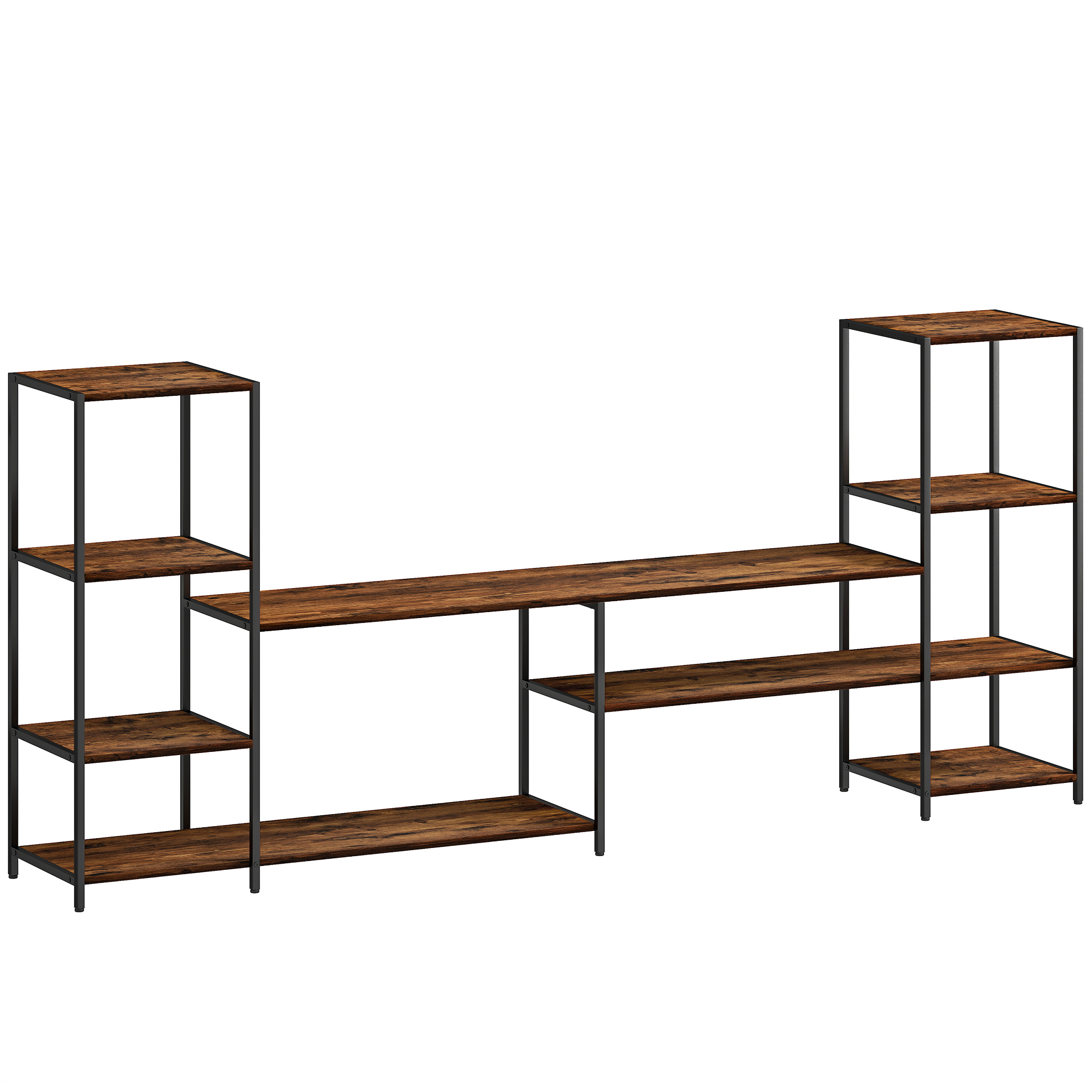 HERON TV Unit for TVs up to 60 Inches with Storage Shelves - Life Essentials