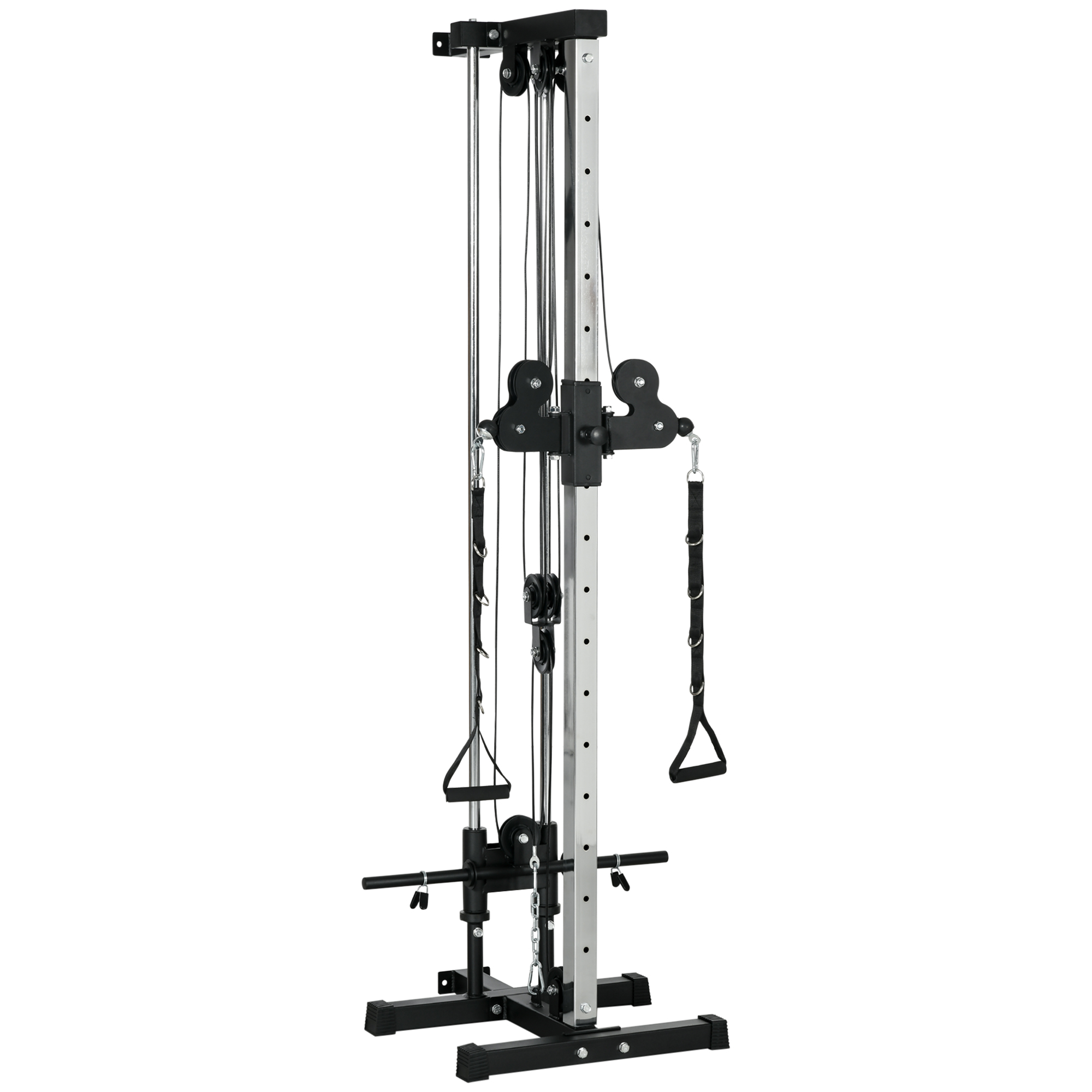 SPORTEDGE Wall Mount Cable Machine with Dual Pulley System - Life Essentials