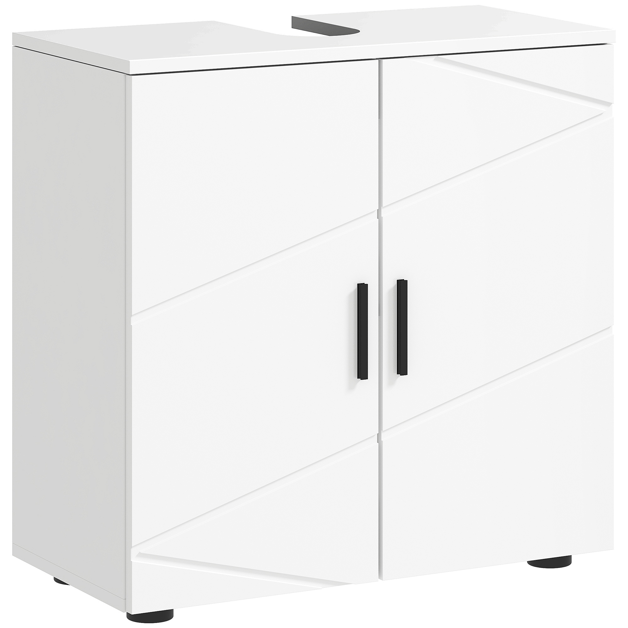 KANSAS Under Sink Cabinet with Shelf White - Life Essentials