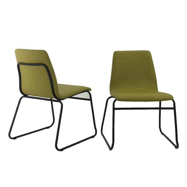 Harmonix Set of 6 PU Chairs - Green - Sigrid Mills