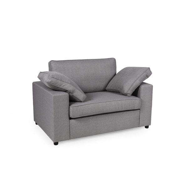 Amalfi Dream Single Fabric Sofa - Silver - Sigrid Mills