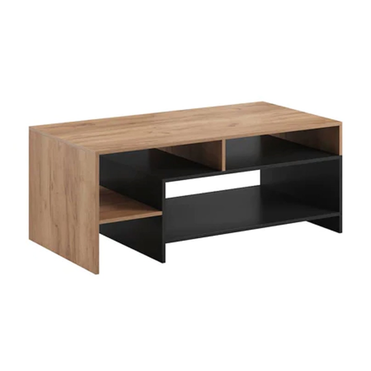 Pantheon Haven Coffee Table in Oak and Black - 120cm - Art Nest