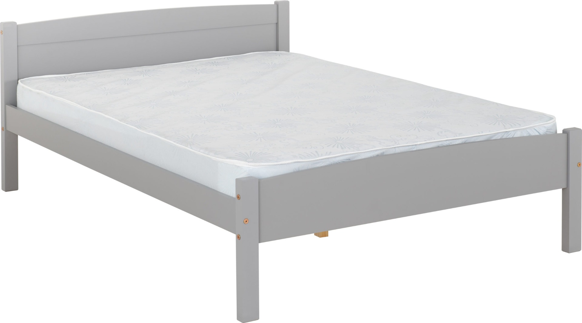 Amber 4ft6 Double Bed - Grey Slate - Budget Deals