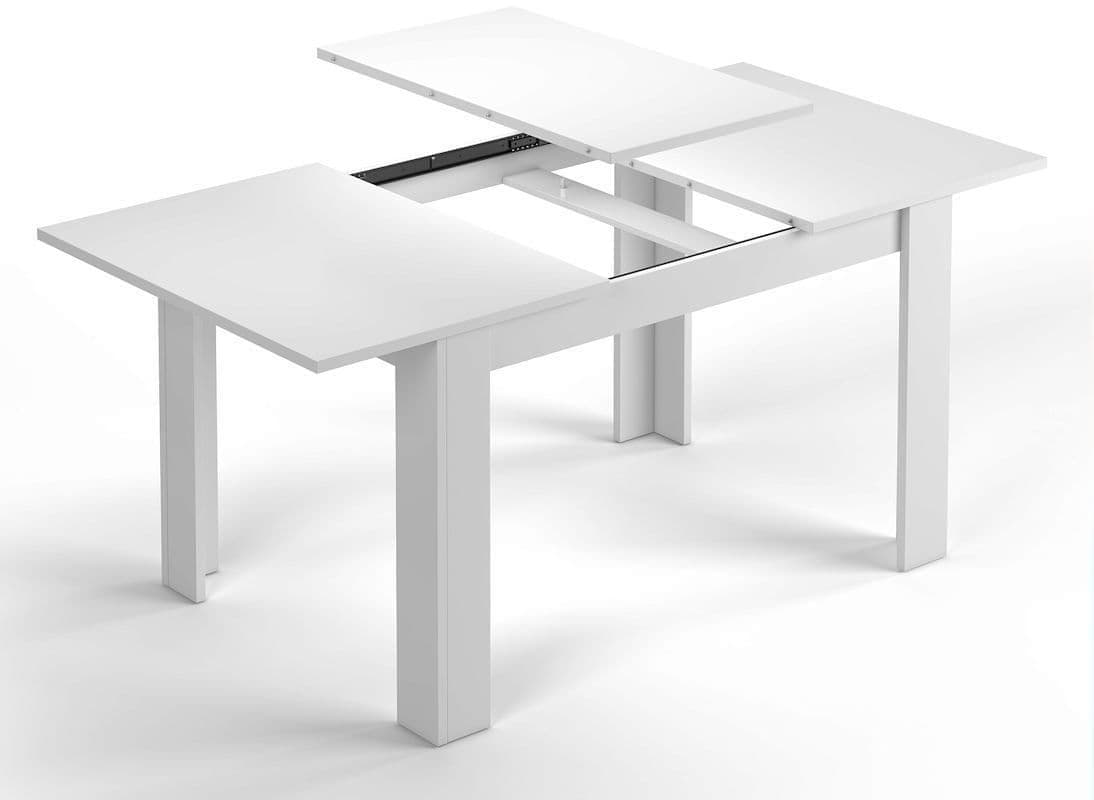 Tevezio White Extending Dining Table - White - Dalton Home