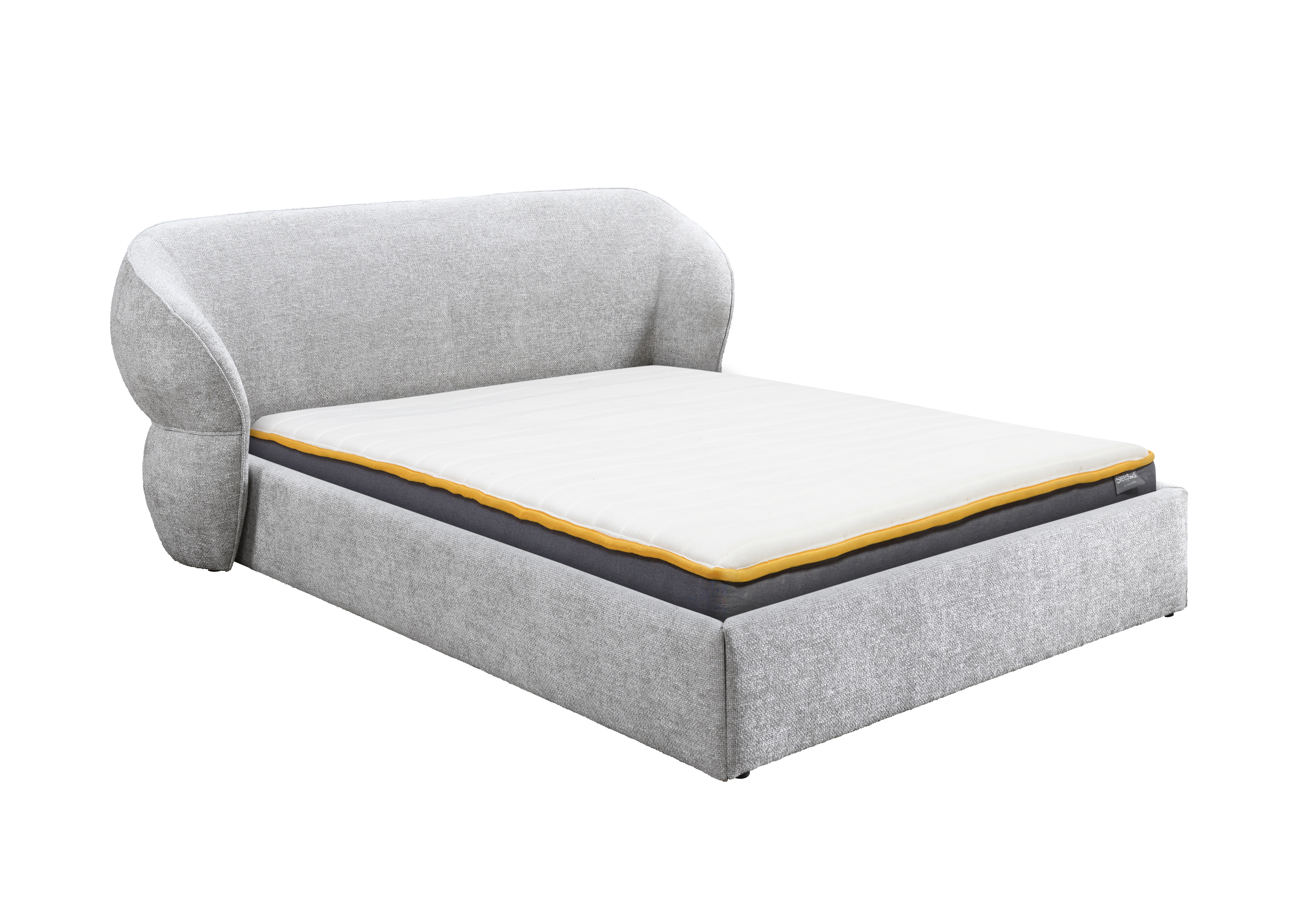BELFAIR Double Fabric Bedrame - Grey - Birlea Essentials
