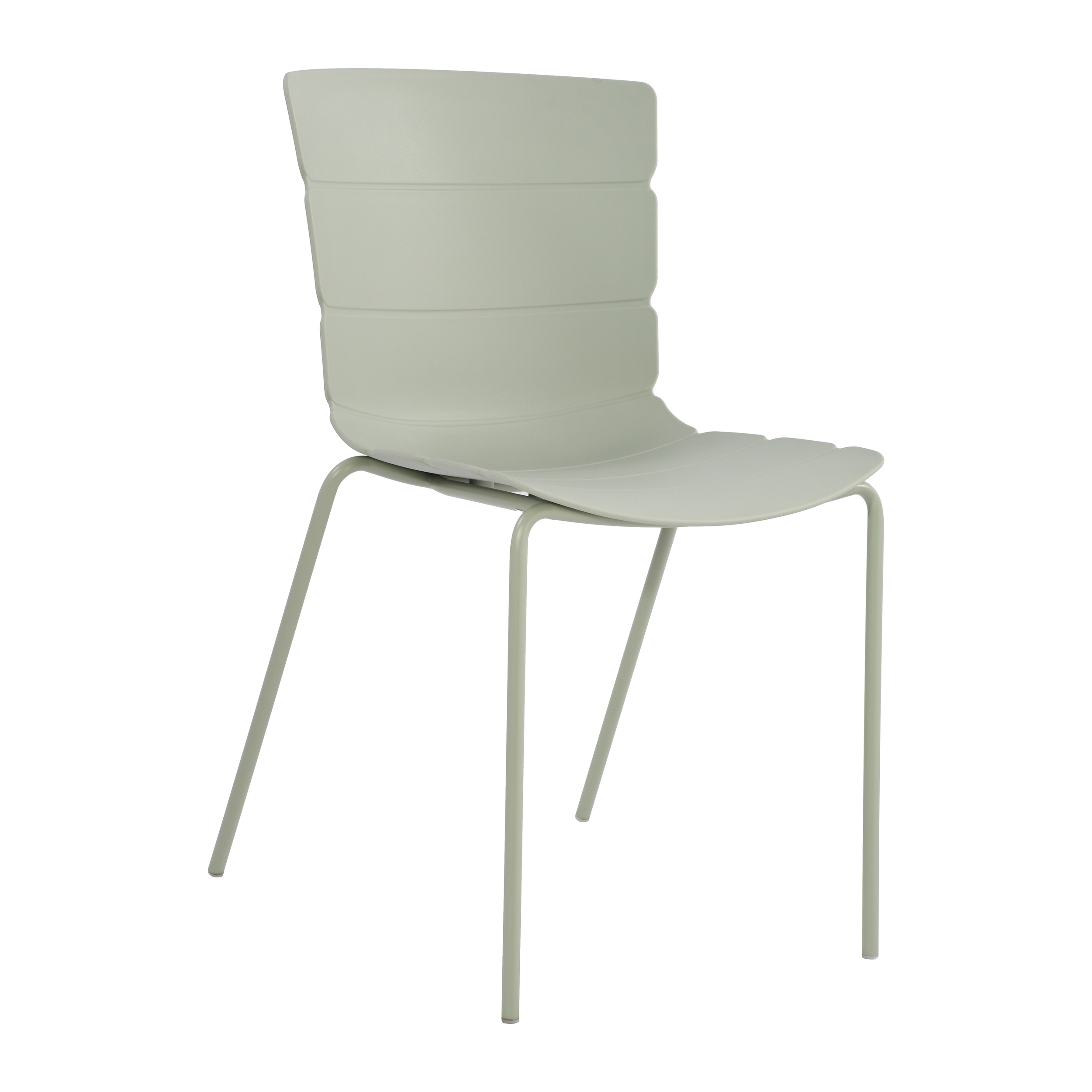 ARLO Set of 2 Plastic Kitchen Chairs - Light Green - Colton & Sawyer