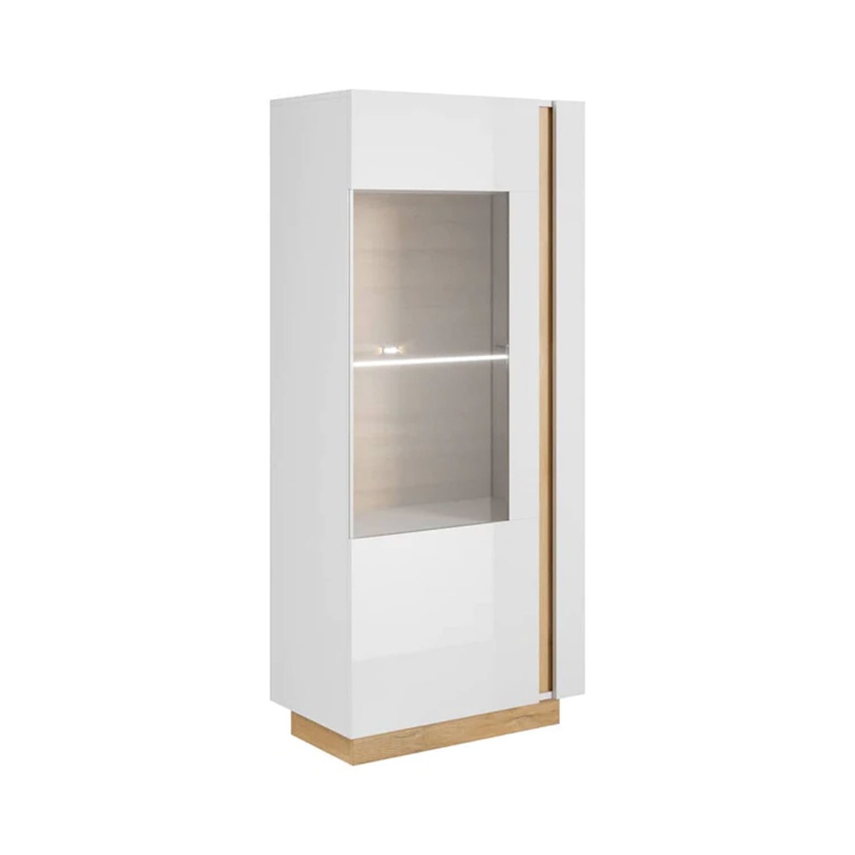 Nimbus Nectar Tall Display Cabinet with 4 Shelf - White - Art Nest