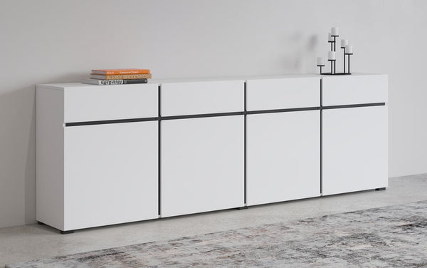 Sideboard - TAYLOR Sideboard White 225cm - Art Nest