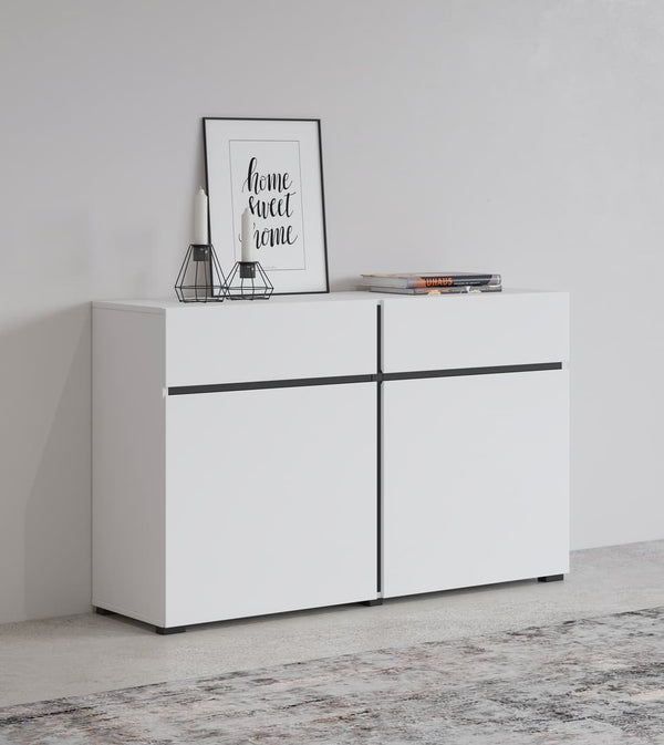Sideboard - TAYLOR Sideboard White 119cm - Art Nest