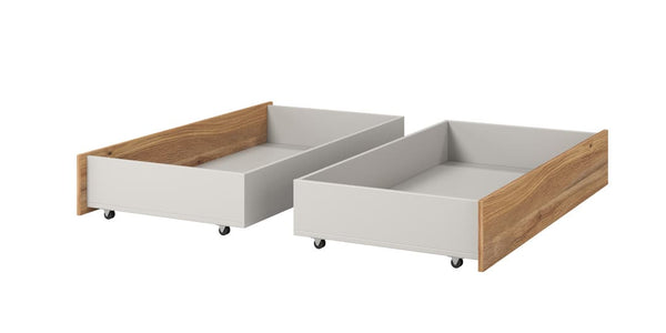 Bed Drawer - CASEY Bed Drawer Oak Mauvella 125cm - Art Nest