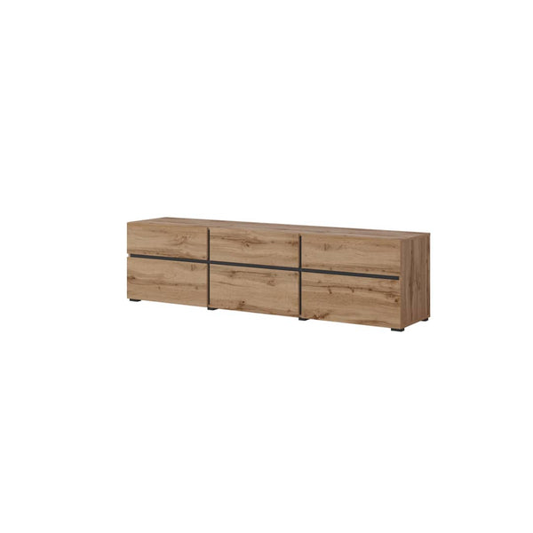 TV Cabinet - TAYLOR TV Unit Oak Wotan 180cm - Art Nest
