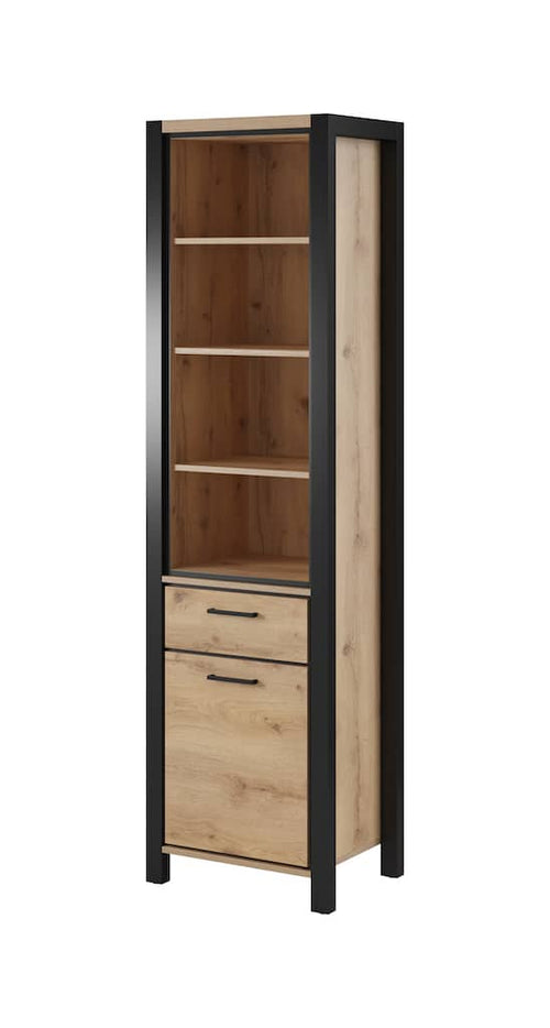 Display Rack - FREGENE Display Cabinet Oak Taurus 55cm - Art Nest