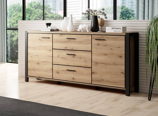 Sideboard - FREGENE Sideboard Oak Taurus 180cm - Art Nest