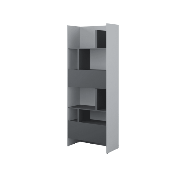 Bookcase - DONNELL Bookcase Grey 84cm - Art Nest