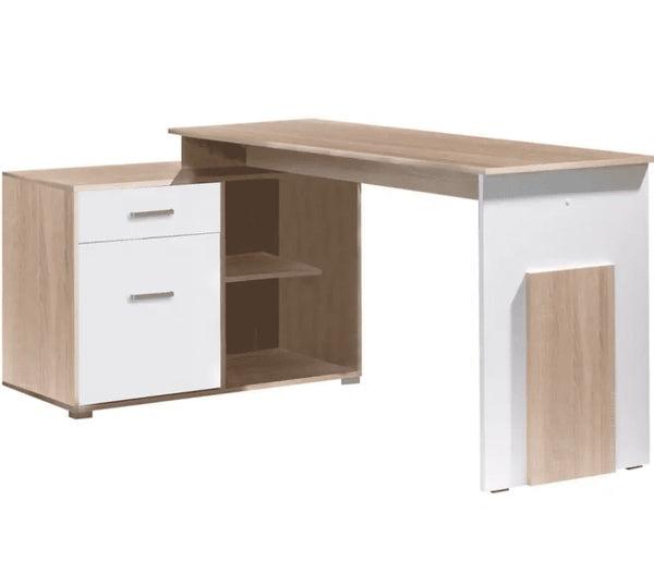 Office Desk - MIRANDA Corner Desk Oak Sonoma - - Art Nest