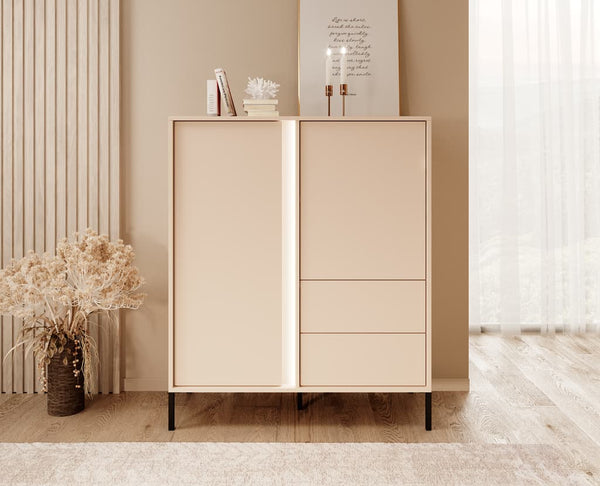 Sideboard - WALTON Highboard Beige 104cm - Art Nest