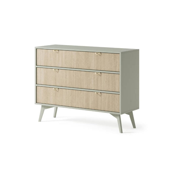 FORT Green Chest of Drawers - Medium-sized, 3 Drawers - Art Nest