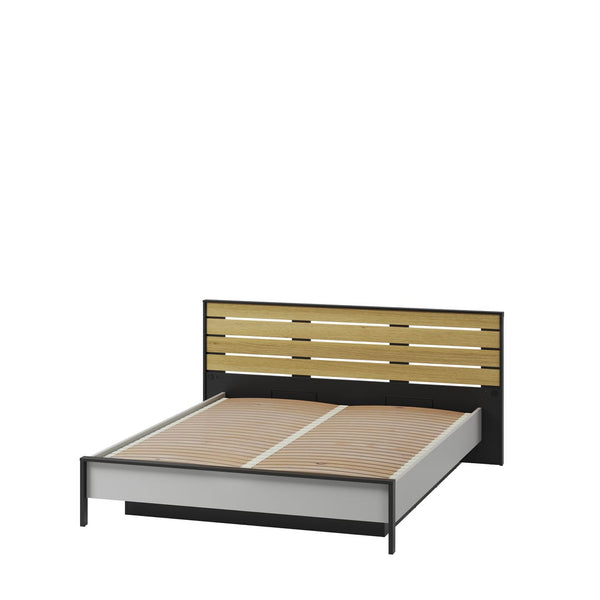 Kingsize Bed - STARK Ottoman Bed Grey - Art Nest