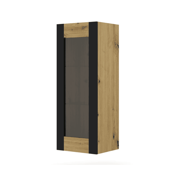 Display Rack - NORLINA I Display Cabinet Oak Artisan 48cm - Art Nest