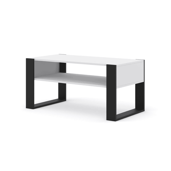 Coffee Table - NORLINA Coffee Table White 100cm - Art Nest