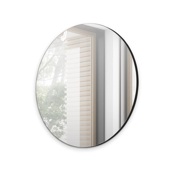 Face Mirror - HAPAG Round Mirror Black 70cm - Art Nest
