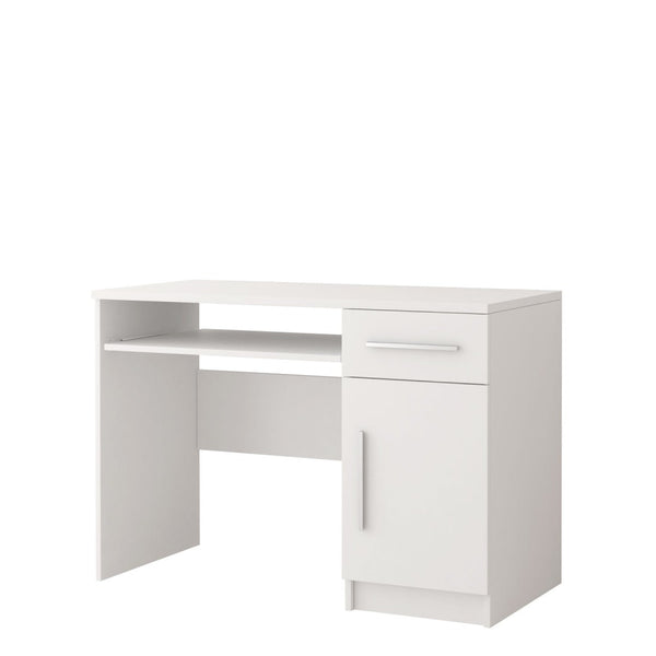 Office Desk - BRAYDEN Computer Desk White Matt 110cm - Art Nest