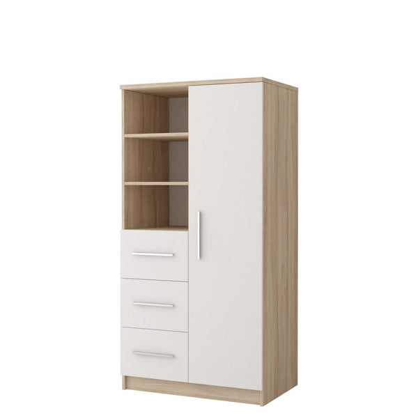 Display Rack - BRAYDEN Display Cabinet Oak Sonoma 80cm - Art Nest