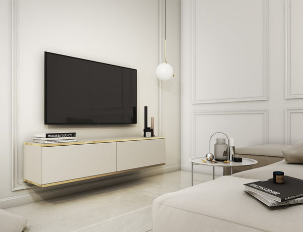 Display Rack - MAYA Display Cabinet Beige 175cm - Art Nest