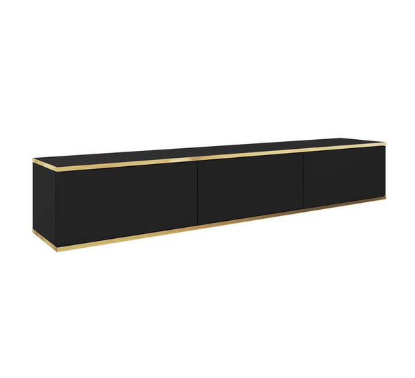 Display Rack - MAYA Display Cabinet Black 175cm - Art Nest
