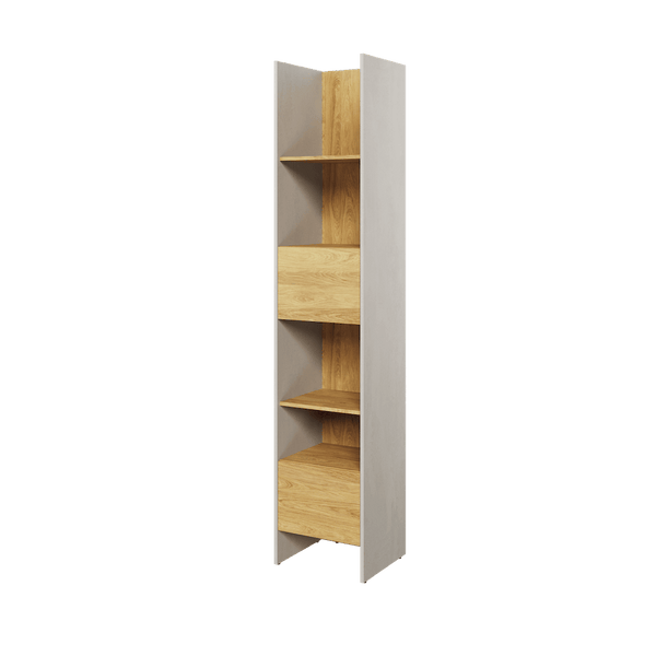 Bookcase - BARCENA Bookcase Oak Hickory 44cm - Art Nest