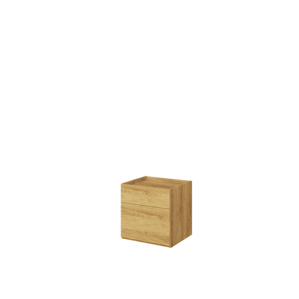 Bedside Table - BARCENA Nightstand Oak Hickory 45cm - Art Nest